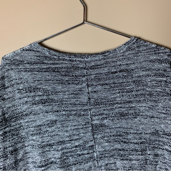 [J. Jill] Pure Jill Heather Gray Short Sleeve Linen Blend Top - Picture 7 of 7